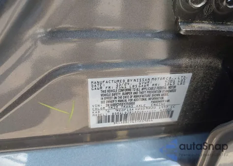 2025 Nissan Sentra Sv from USA, damaged, VIN 3N1AB8CV6SY259866